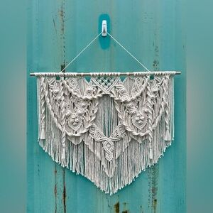 Large Cream Macrame Wall Hanging
